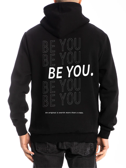 Sweat à capuche Be You - Noir